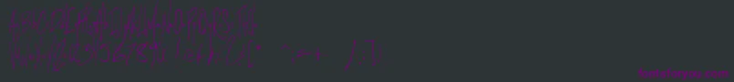 Littlesparrow Font – Purple Fonts on Black Background