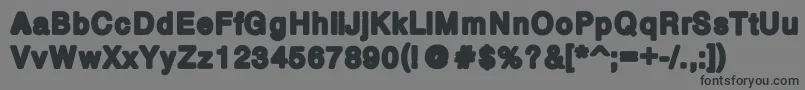フォントBoldbold – 黒い文字の灰色の背景