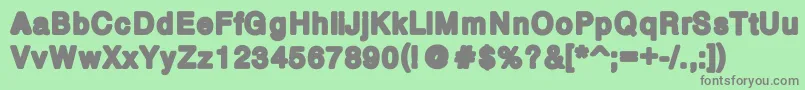 Boldbold Font – Gray Fonts on Green Background