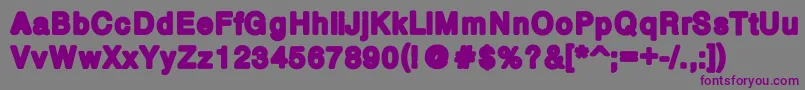 Boldbold Font – Purple Fonts on Gray Background