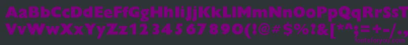 ChantillyXboldRegular Font – Purple Fonts on Black Background