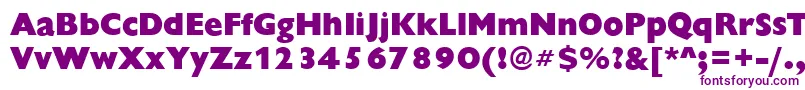 ChantillyXboldRegular Font – Purple Fonts on White Background