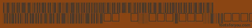 V100025 Font – Black Fonts on Brown Background