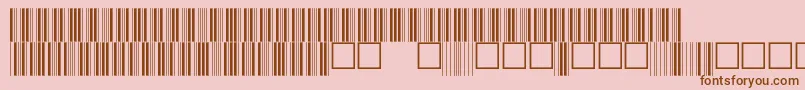 V100025 Font – Brown Fonts on Pink Background