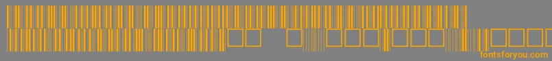 V100025 Font – Orange Fonts on Gray Background