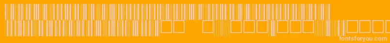 V100025 Font – Pink Fonts on Orange Background