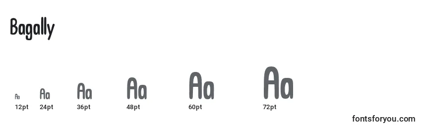 Bagally Font Sizes