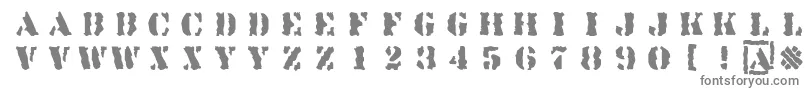 Linotypesjablony Font – Gray Fonts on White Background
