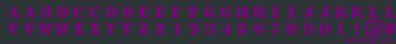 Linotypesjablony Font – Purple Fonts on Black Background