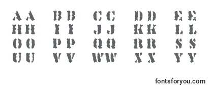 Przegląd czcionki Linotypesjablony