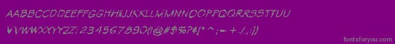 fuente VtcKrinkleKutRegularItalic – Fuentes Grises Sobre Fondo Morado