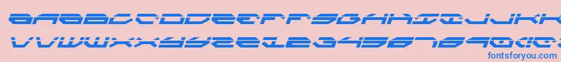 Taskforceli Font – Blue Fonts on Pink Background