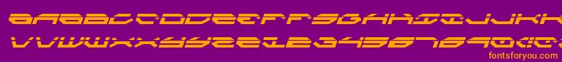 Taskforceli Font – Orange Fonts on Purple Background