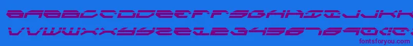 Taskforceli Font – Purple Fonts on Blue Background