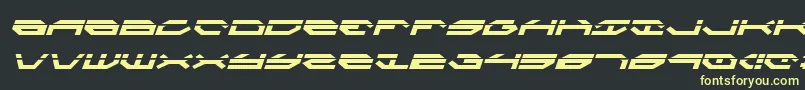 Taskforceli Font – Yellow Fonts on Black Background