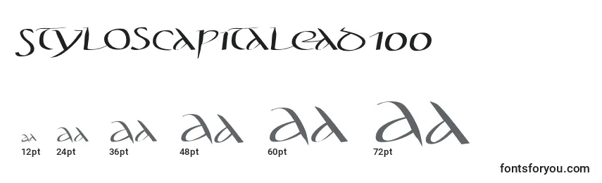 Größen der Schriftart Styloscapitalead100