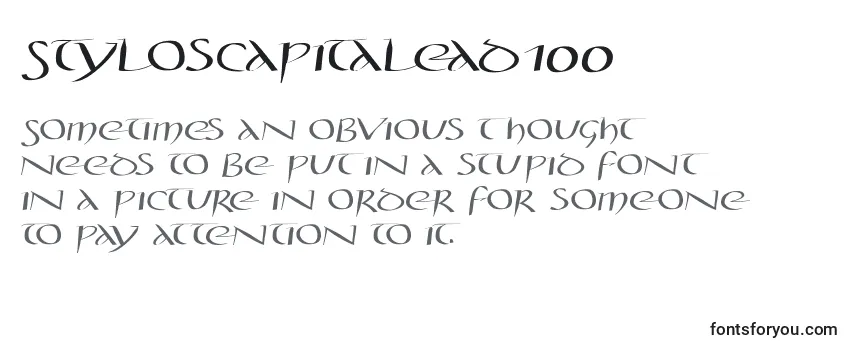 Styloscapitalead100 Font