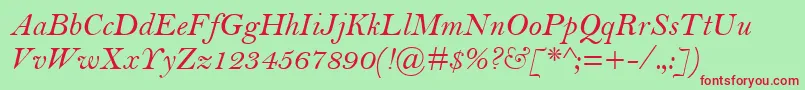 BellMtРљСѓСЂСЃРёРІ Font – Red Fonts on Green Background