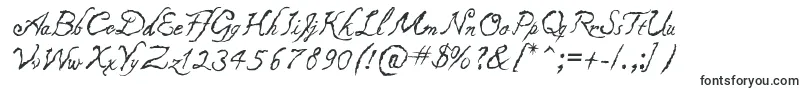 Caligraf1435-Schriftart – Menü-Schriften