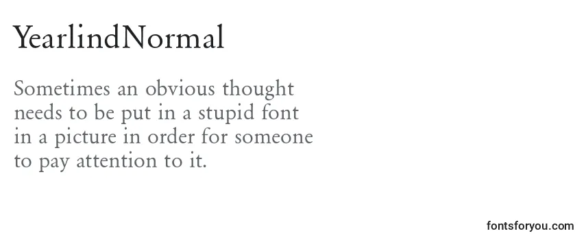 YearlindNormal Font