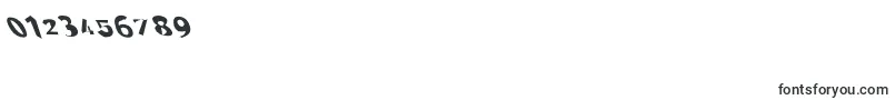 Throughtheblackwidelefta Font – Fonts for Numbers and Digits