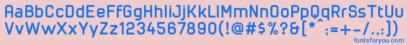 CuyabraBold Font – Blue Fonts on Pink Background