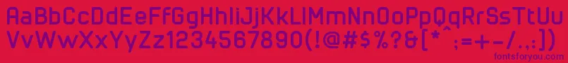 CuyabraBold Font – Purple Fonts on Red Background