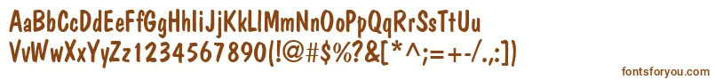 Шрифт JargonsskRegular – коричневые шрифты на белом фоне