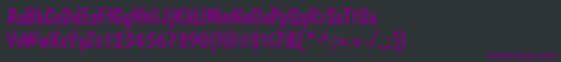 Шрифт JargonsskRegular – фиолетовые шрифты на чёрном фоне