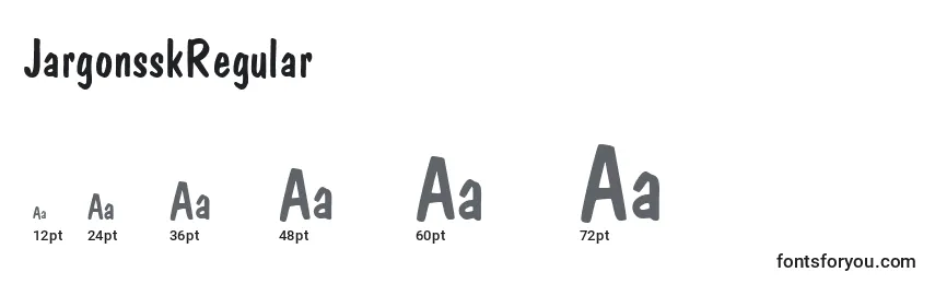 JargonsskRegular Font Sizes