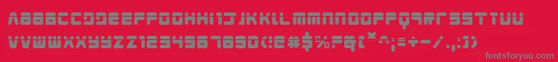 Young Techs Laser Font – Gray Fonts on Red Background