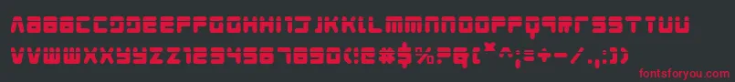 Young Techs Laser Font – Red Fonts on Black Background