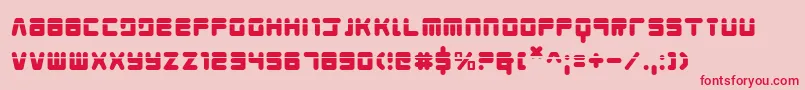 Young Techs Laser Font – Red Fonts on Pink Background