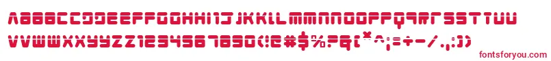 Young Techs Laser Font – Red Fonts on White Background