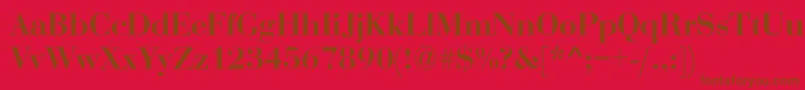OgilvyBold Font – Brown Fonts on Red Background