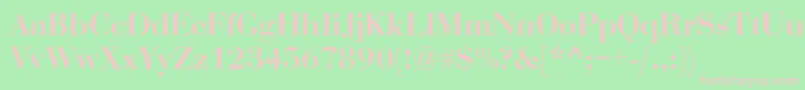 OgilvyBold Font – Pink Fonts on Green Background