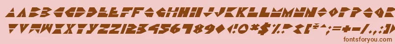 Ddorkv2i Font – Brown Fonts on Pink Background