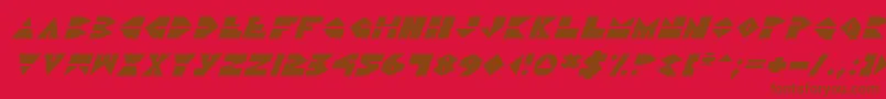 Шрифт Ddorkv2i – коричневые шрифты на красном фоне