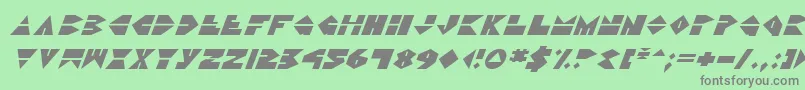 Ddorkv2i Font – Gray Fonts on Green Background