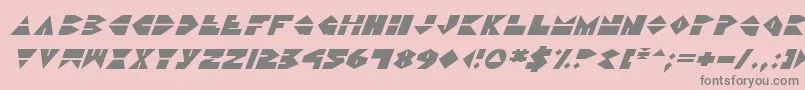 Ddorkv2i Font – Gray Fonts on Pink Background