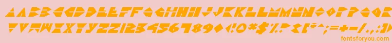 Ddorkv2i Font – Orange Fonts on Pink Background