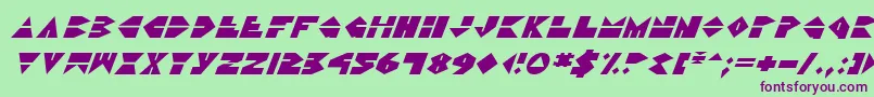 Ddorkv2i Font – Purple Fonts on Green Background