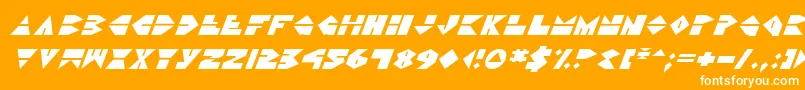 Ddorkv2i Font – White Fonts on Orange Background