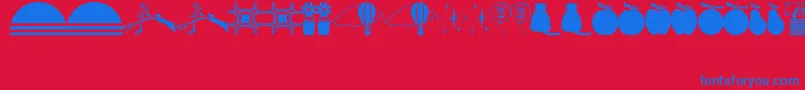 More about OtherDingsJl Font OtherDingsJl Font – Blue Fonts on Red Background