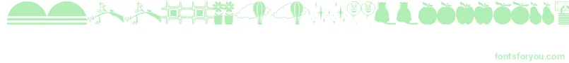 OtherDingsJl Font – Green Fonts on White Background