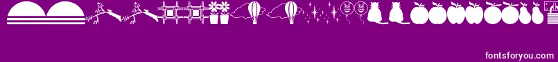 OtherDingsJl Font – White Fonts on Purple Background
