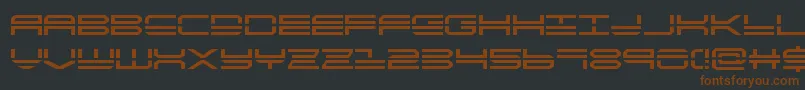Quickstrike Font – Brown Fonts on Black Background