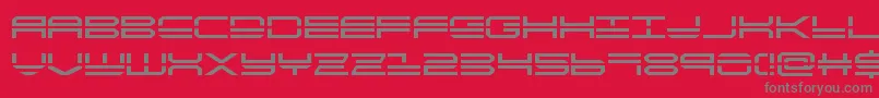 Quickstrike Font – Gray Fonts on Red Background