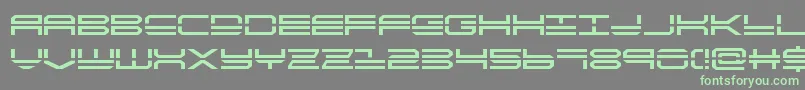 Quickstrike Font – Green Fonts on Gray Background