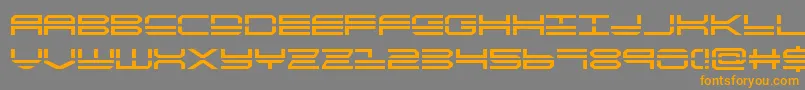 Quickstrike Font – Orange Fonts on Gray Background